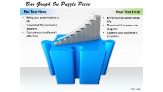 1113 bar graph on puzzle piece ppt graphics icons powerpoint