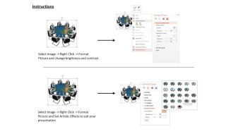 1114 3d man doing discussion for business growth ppt graphics icons
