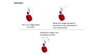1813 3d business man on red gear ppt graphics icons powerpoint
