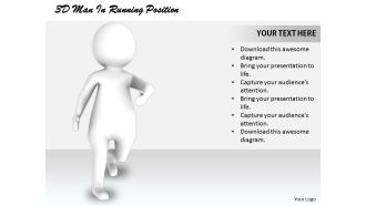 1813 3d man in running position ppt graphics icons powerpoint