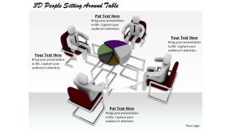 1813 3d people sitting around table ppt graphics icons powerpoint