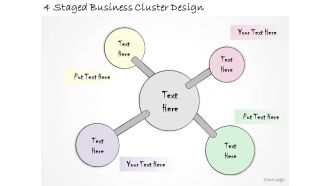 1814 business ppt diagram 4 staged business cluster design powerpoint template
