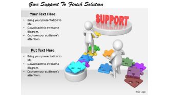 2413 give support to finish solution ppt graphics icons powerpoint
