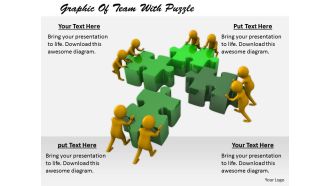 2413 graphic of team with puzzle ppt graphics icons powerpoint