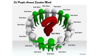 2513 3d people around question mark ppt graphics icons powerpoint