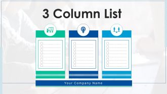 3 Column List Empowerment Environment Responsibility Illustrating Corporate Product