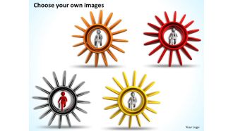 3d business man inside the gear ppt graphics icons powerpoint