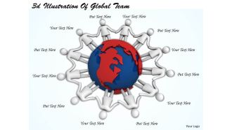 3d illustration of global team ppt graphics icons powerpoint