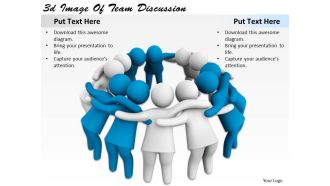 3d image of team discussion ppt graphics icons powerpoint