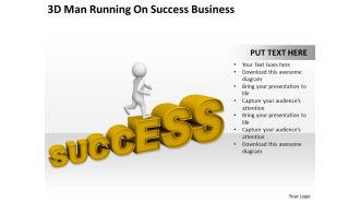 3d man running on success business ppt graphics icons powerpoint