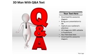 3d man with q and a text ppt graphics icons powerpoint