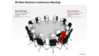 3d men business conference meeting leadership concept ppt graphics icons