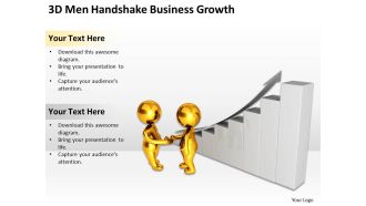 3d men handshake business growth ppt graphics icons powerpoint