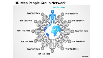 3d men people group network ppt graphics icons