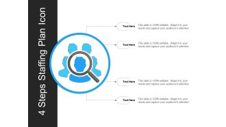 4 steps staffing plan icon