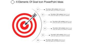 6 elements of goal icon powerpoint ideas