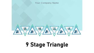 9 Stage Triangle Pyramid Dollar Teamwork Innovation Communication Finance Business