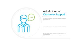 Admin icon of customer support