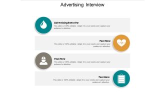 Advertising interview ppt powerpoint presentation model icons cpb