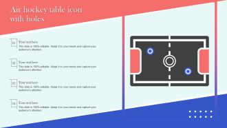 Air Hockey Table Icon With Holes