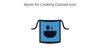 Apron For Cooking Colored Icon In Powerpoint Pptx Png And Editable Eps Format