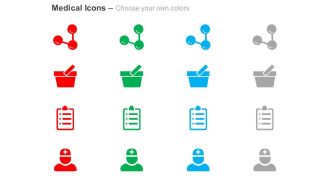 Atoms mortar and pestle health report doctor ppt icons graphics