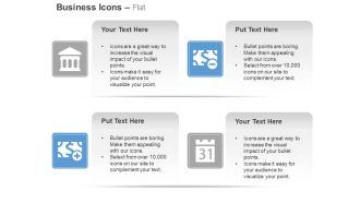 Bank payments received sent calendar ppt icons graphics