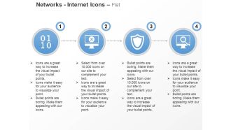 Binary codes protection error in computer ppt icons graphics