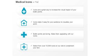 Blood bank medical house medical symbol treatment ppt icons graphics