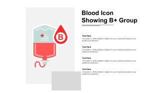 Blood icon showing b positive group