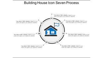 Building house icon seven process ppt diagrams