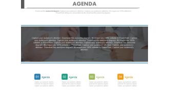 Business agenda chart for company powerpoint slides