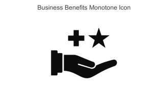 Business Benefits Monotone Icon In Powerpoint Pptx Png And Editable Eps Format