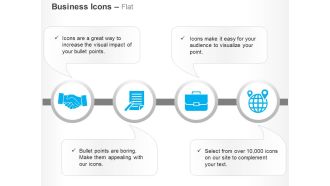 Business deal report suitcase global navigation ppt icons graphics