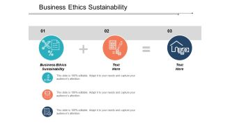 Business ethics sustainability ppt powerpoint presentation icon graphics pictures cpb