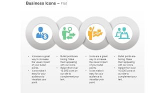 Business man dollar financial matter expert employee management ppt icons graphics