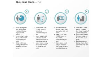 Business man pie chart flow chart result growth analysis ppt icons graphics