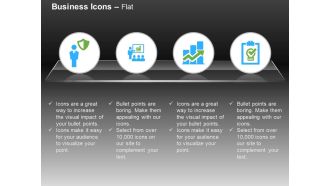 Business man safety shield team discussion bar graph checklist ppt icons graphics