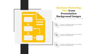 Business marketing plan icons presentation background images