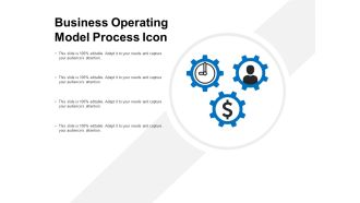 Business operating model process icon