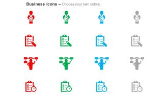 Business report analysis flow chart checklist ppt icons graphics