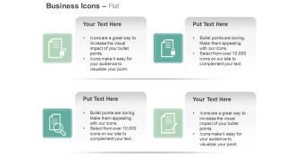 Business report locked unlocked search checklist ppt icons graphics