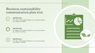 Business Sustainability Communication Plan Icon