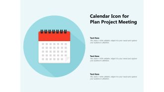 Calendar icon for plan project meeting