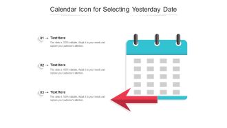 Calendar icon for selecting yesterday date