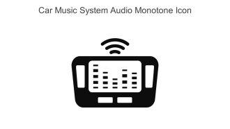 Car Music System Audio Monotone Icon In Powerpoint Pptx Png And Editable Eps Format