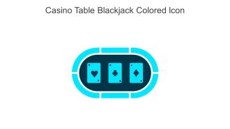Casino Table Blackjack Colored Icon In Powerpoint Pptx Png And Editable Eps Format