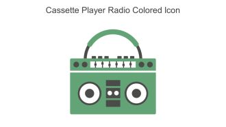 Cassette Player Radio Colored Icon In Powerpoint Pptx Png And Editable Eps Format