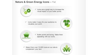 Cc crop trolley tshirt and gears for nature and green technology ppt icons graphics