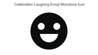 Celebration Laughing Emoji Monotone Icon In Powerpoint Pptx Png And Editable Eps Format